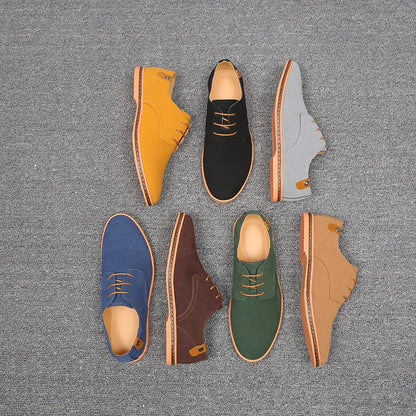 Men’s Suede Leather Oxford Casual Dress Shoes