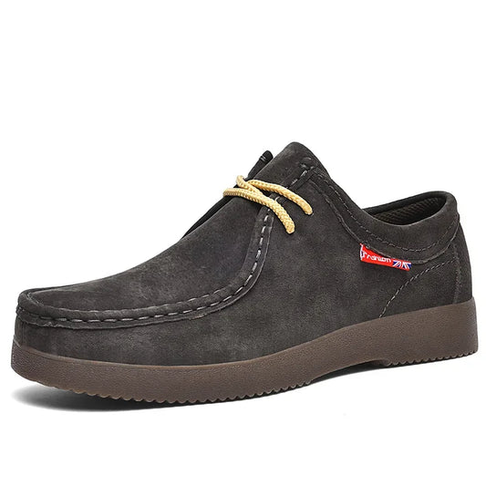 Men’s Suede Leather Lace-Up Casual Shoes