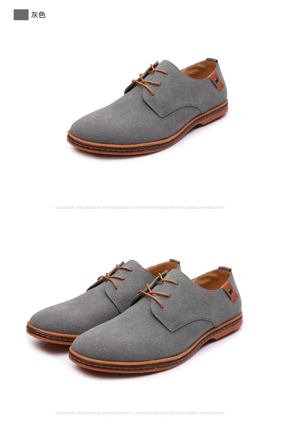 Men Luxury Suede Leather Oxford Shoes
