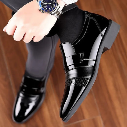 Men’s Luxury Leather Brogue Oxford Dress Shoes