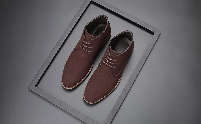 Men’s Suede Leather Chelsea Chukka Ankle Boots