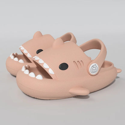 Kids Shark Cartoon Slip-On Sandals