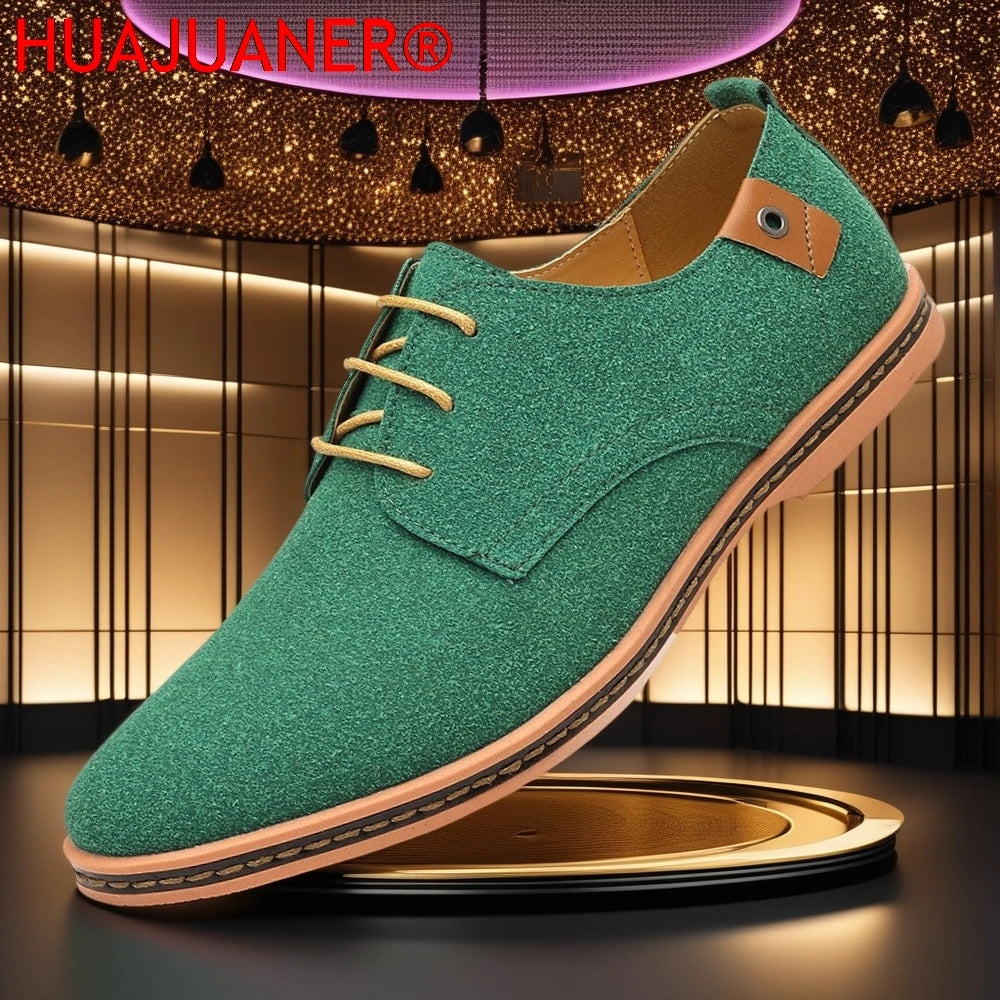 Men’s Suede Leather Oxford Casual Dress Shoes