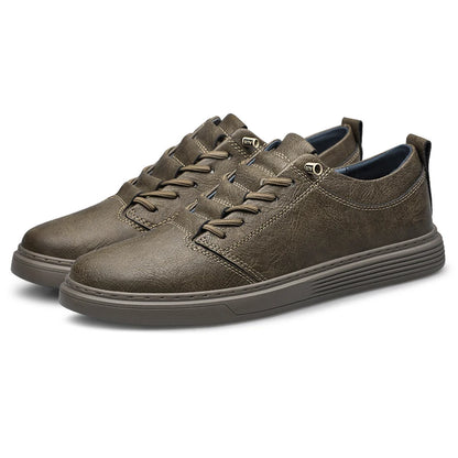 Men’s Leather Casual Oxford Flat Dress Shoes