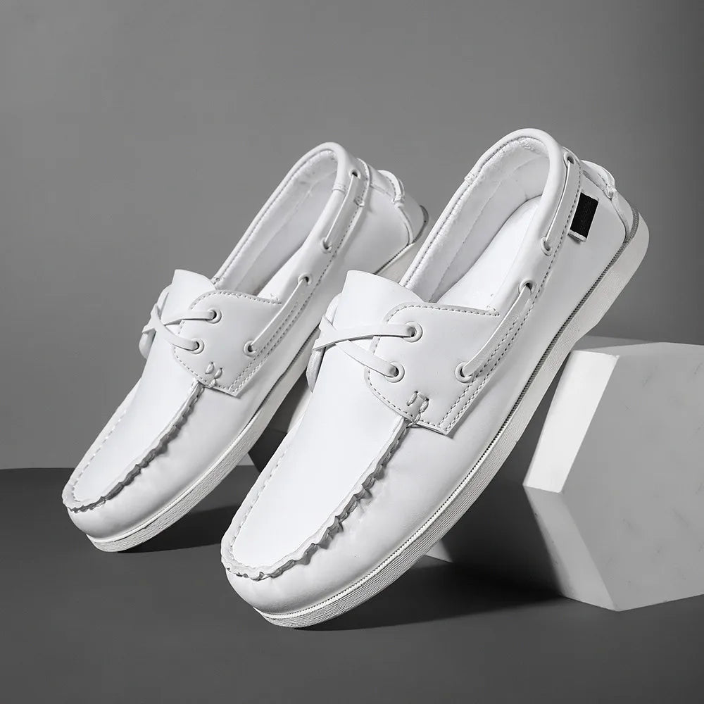 Men’s Slip-On Apron Toe Loafer Shoes