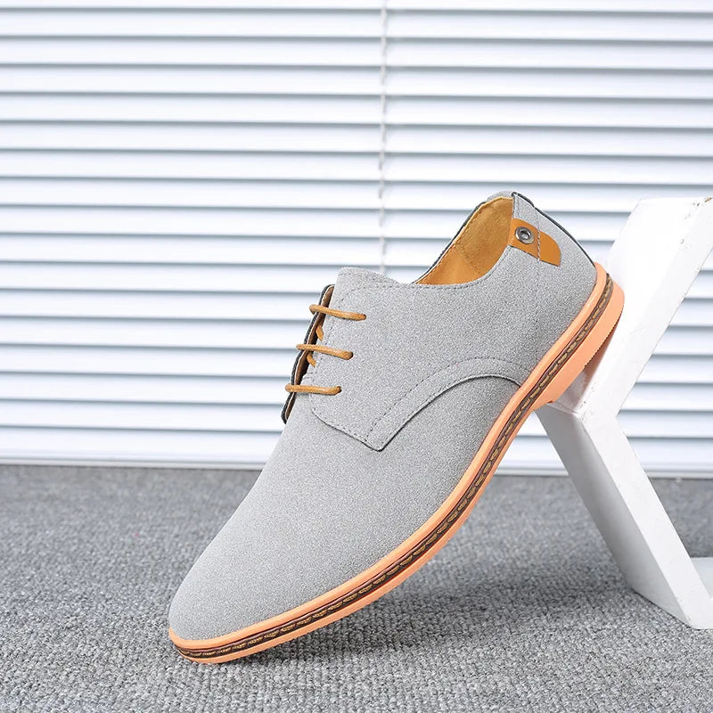 Men’s Suede Leather Oxford Casual Dress Shoes