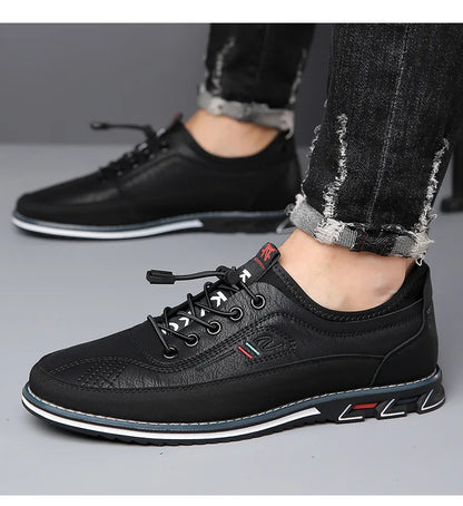 Men Leather Oxford Dress Shoes