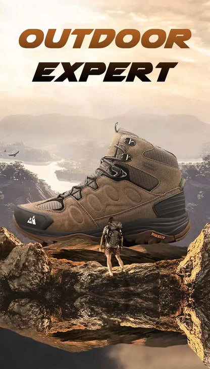 High-Top Men Suede Hiking Boots