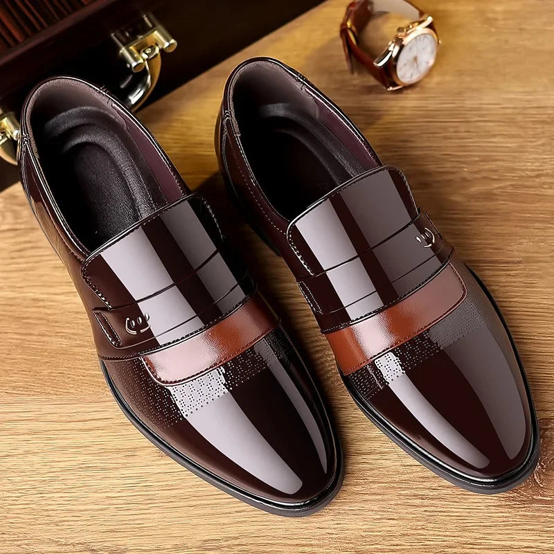 Men’s Luxury Leather Brogue Oxford Dress Shoes