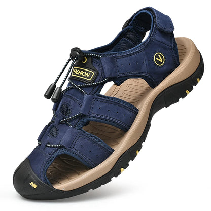Men’s Genuine Leather Summer Roman Sandals