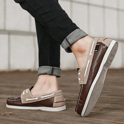 Men’s Slip-On Apron Toe Loafer Shoes