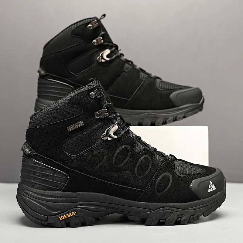 High-Top Men Suede Hiking Boots