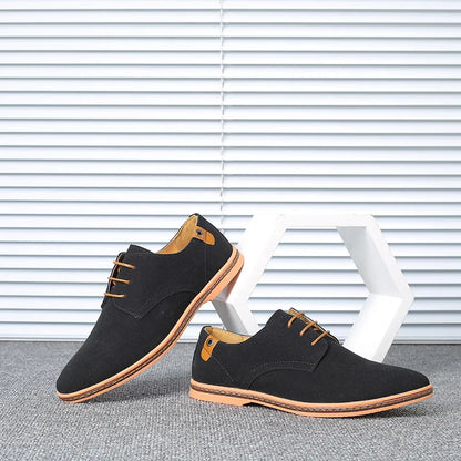 Men’s Suede Leather Oxford Casual Dress Shoes