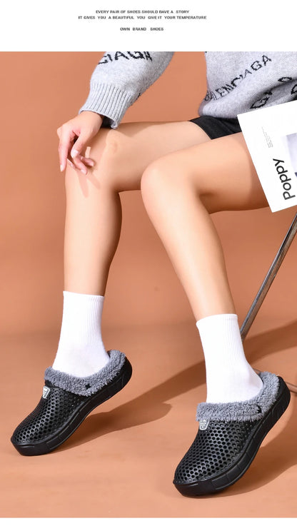 Unisex Winter Cotton Velvet Slippers