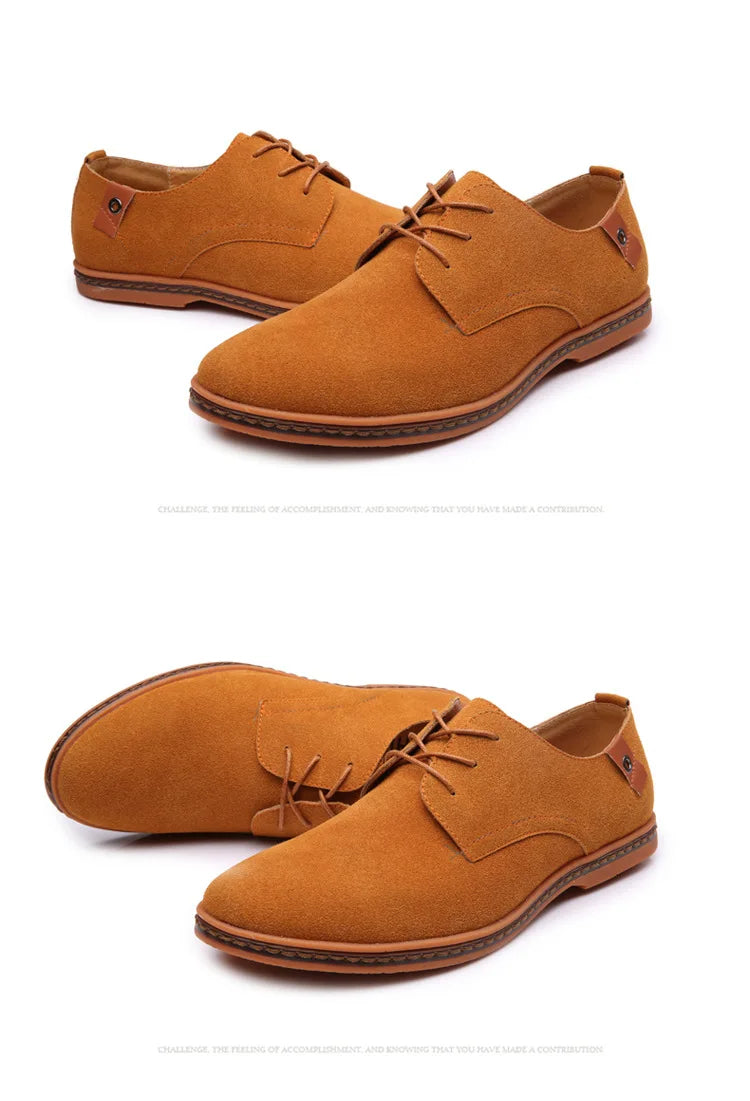 Men Luxury Suede Leather Oxford Shoes