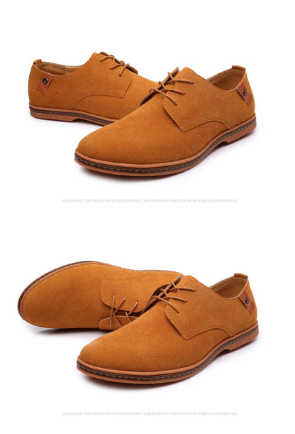 Men Luxury Suede Leather Oxford Shoes