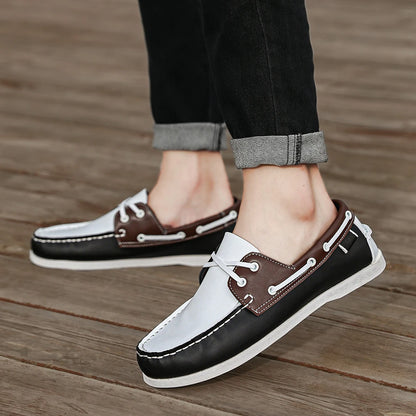 Men’s Slip-On Apron Toe Loafer Shoes